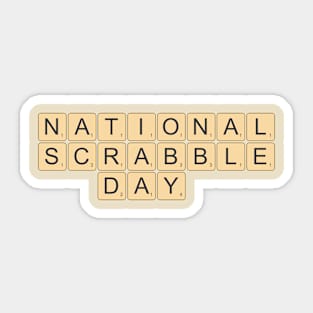 National Scrabble Day – April Sticker